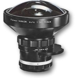 Fisheye Nikon Nikkor 8mm F2.8 (monture F)